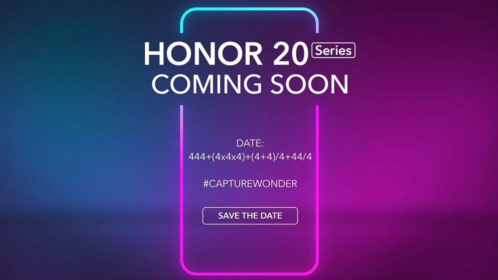 Honor 20, invitacion al evento de presentacion