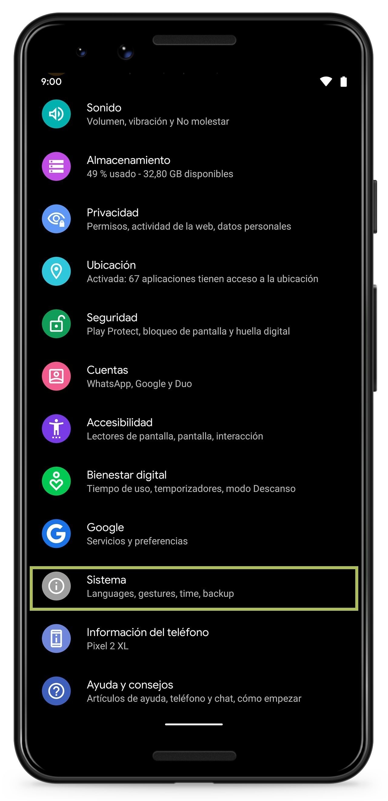 Gestos en Android 10 Q, guía completa