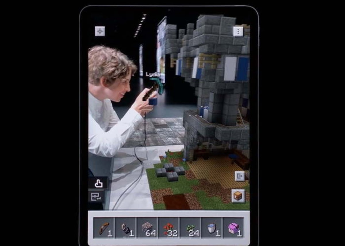 Minecraft Earth en WWDC de Apple