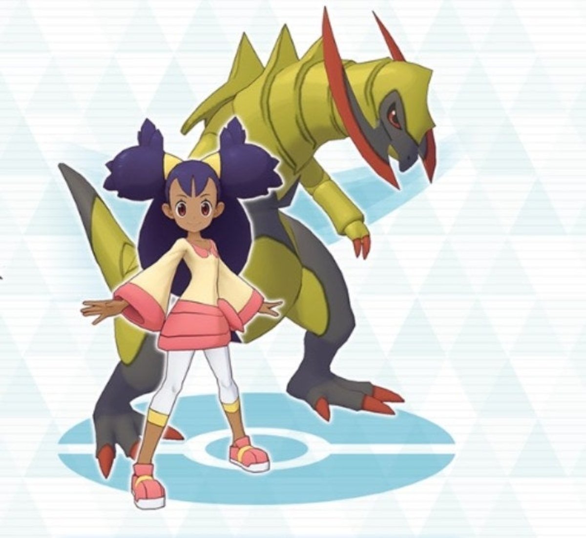 Iris y Haxorus en Pokémon Masters