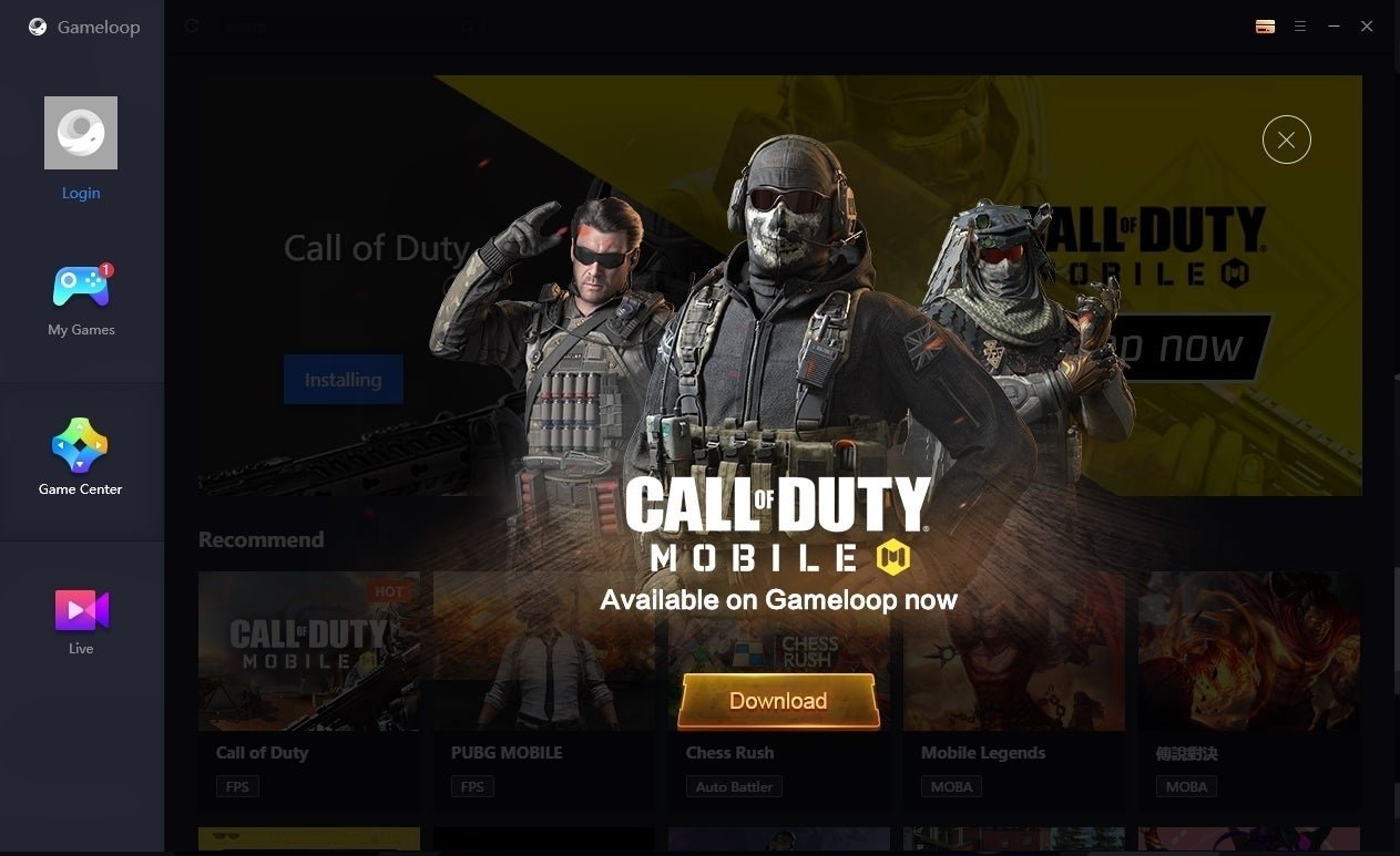 Call of Duty Mobile en GameLoop