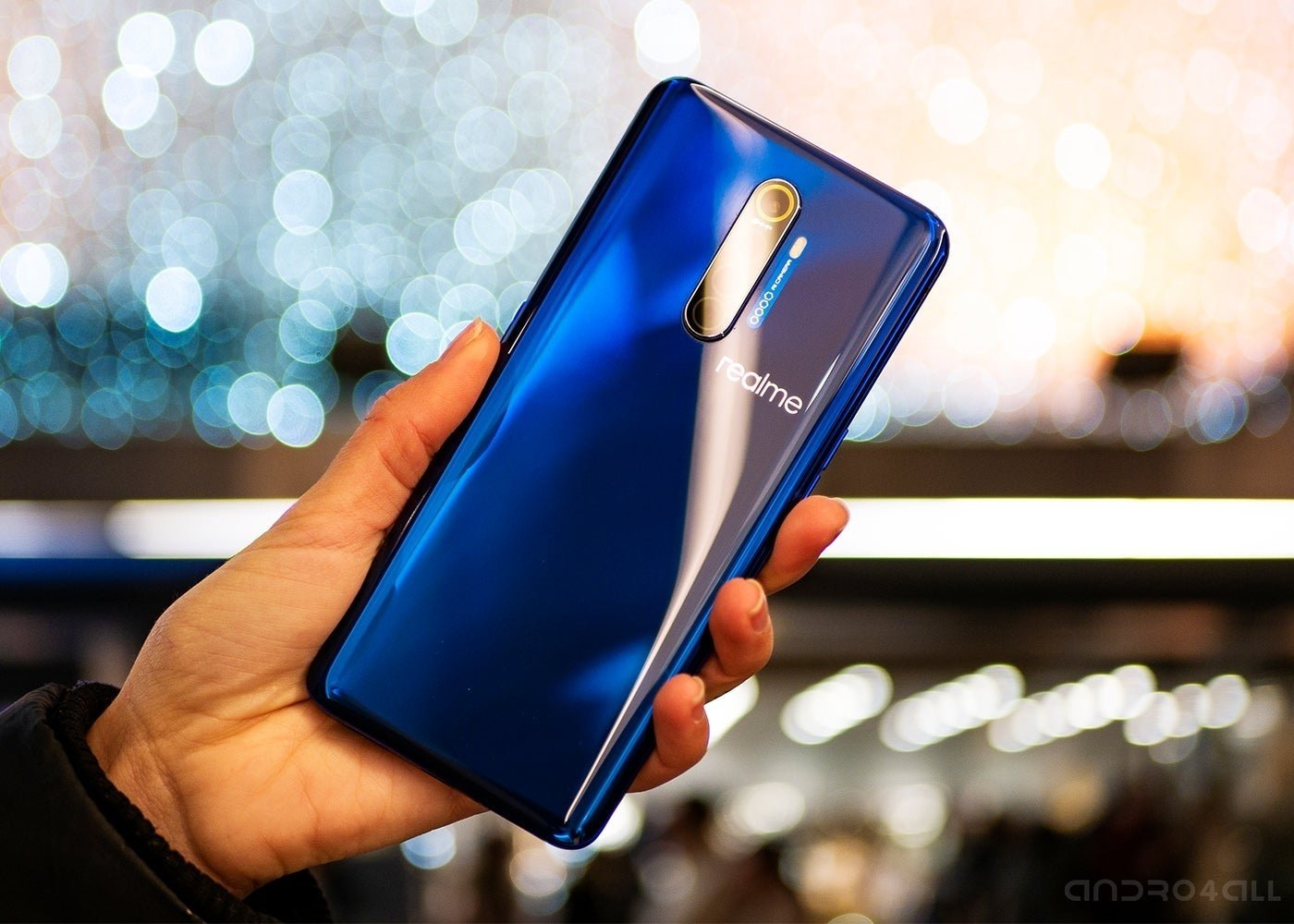 Realme X2 Pro in blue color