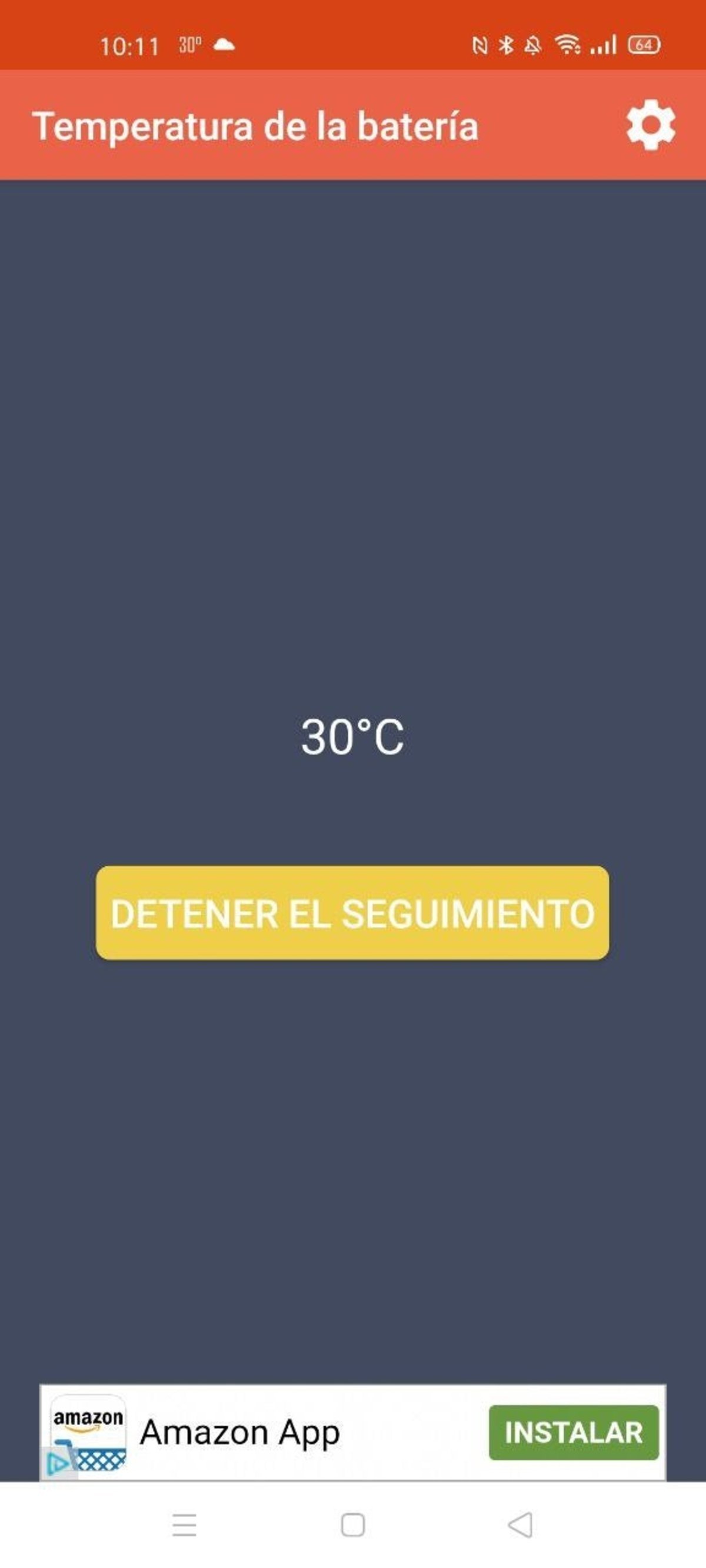 Temperatura bateria app