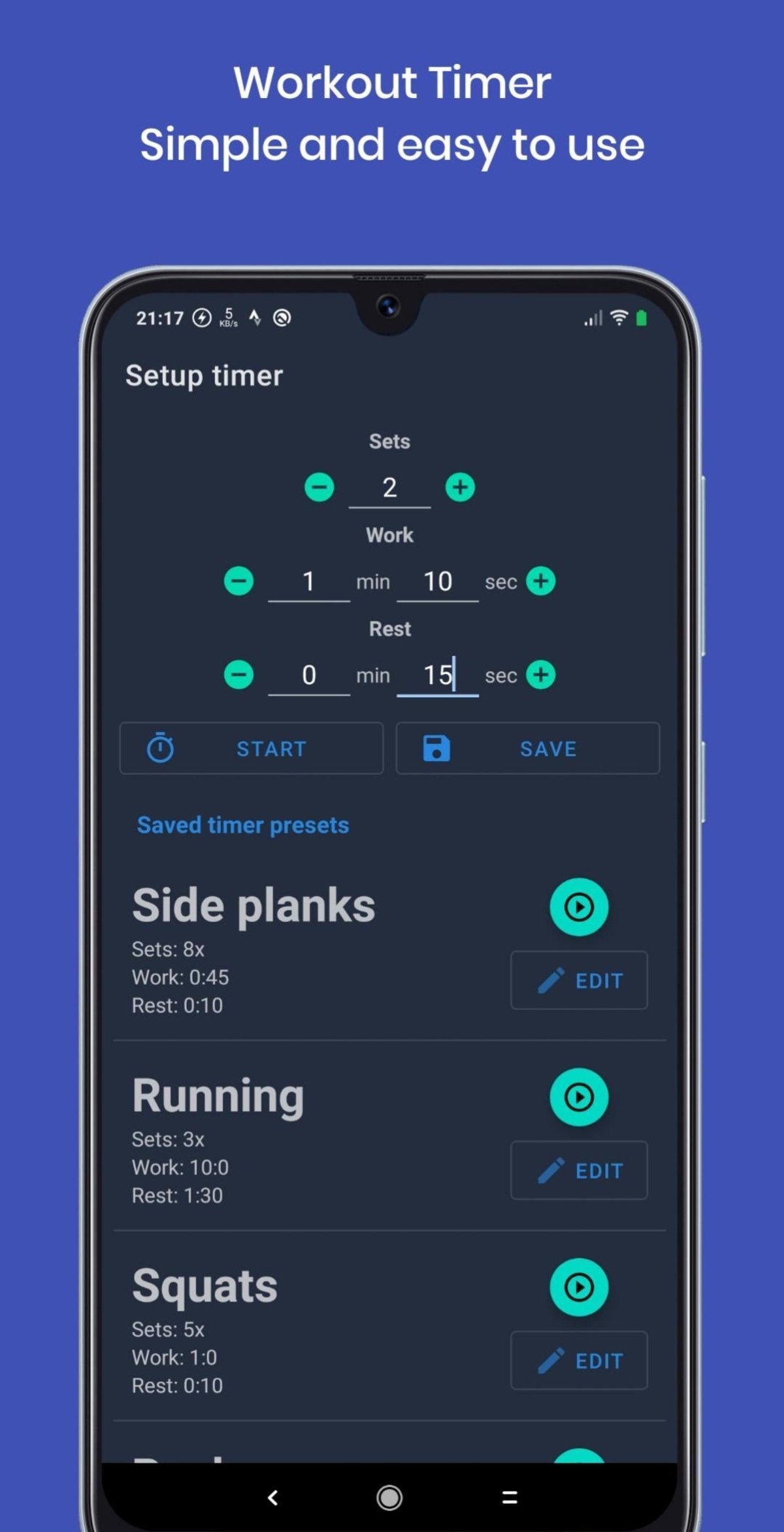 App de la semana: crea tus propias rutinas de ejercicios con este temporizador minimalista