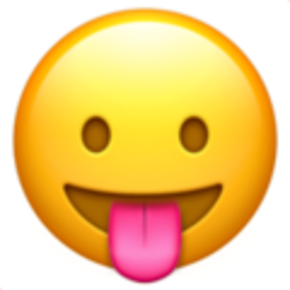 Emoji U+1F61B Cara sacando la lengua