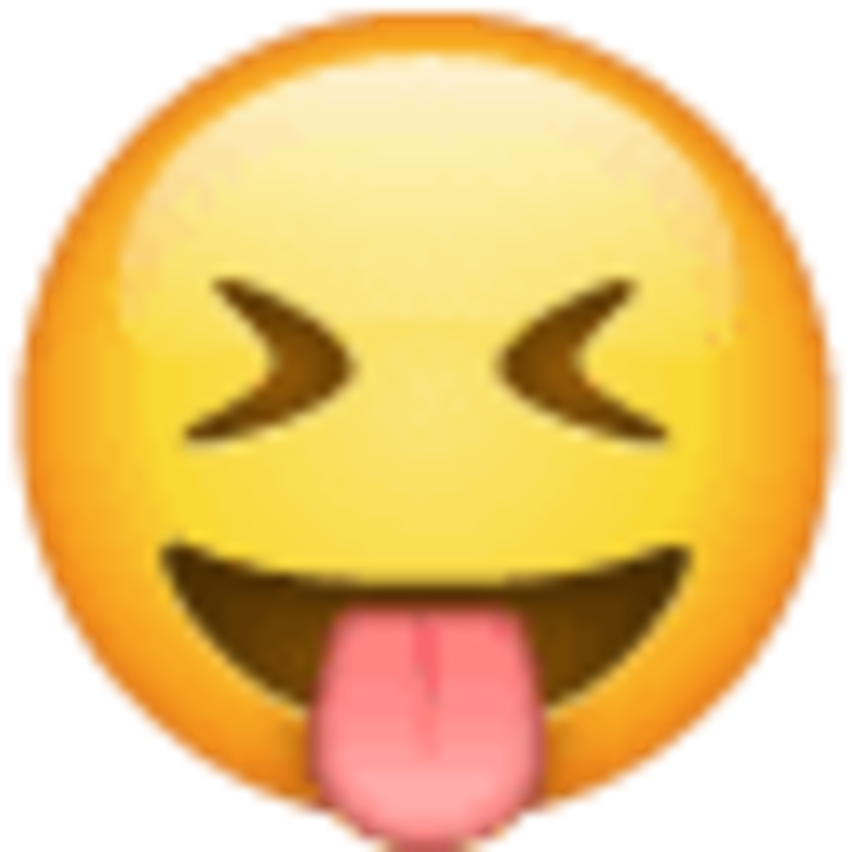 Emoji 1f61d, ojos cerrados con la lengua fuera
