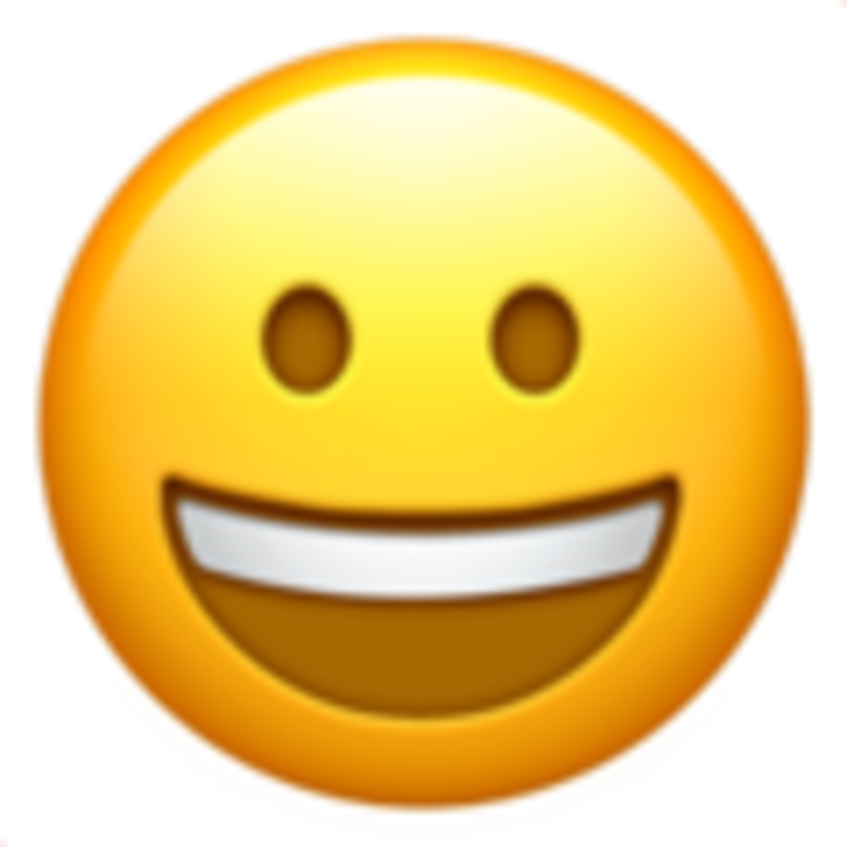 Emoji U+1F600 de cara sonriendo