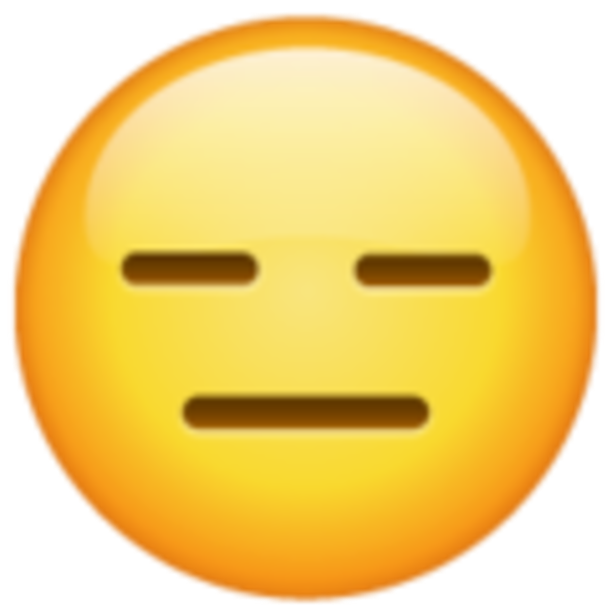 Emoji 1f611, cara sin expresion