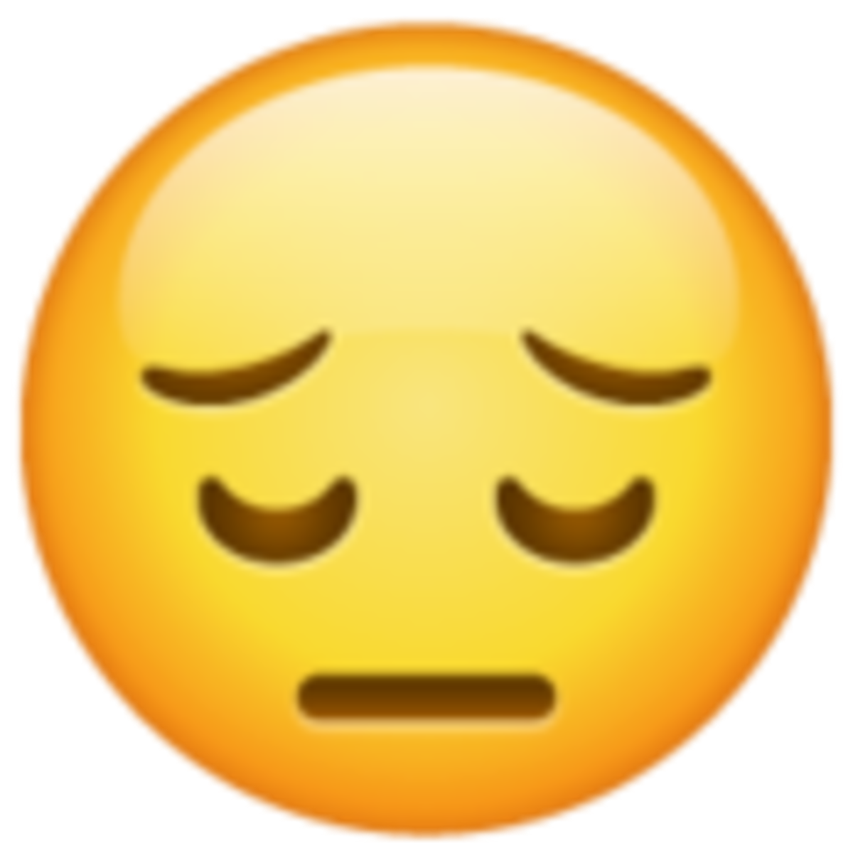 Emoji 1f614, cara de cansancio