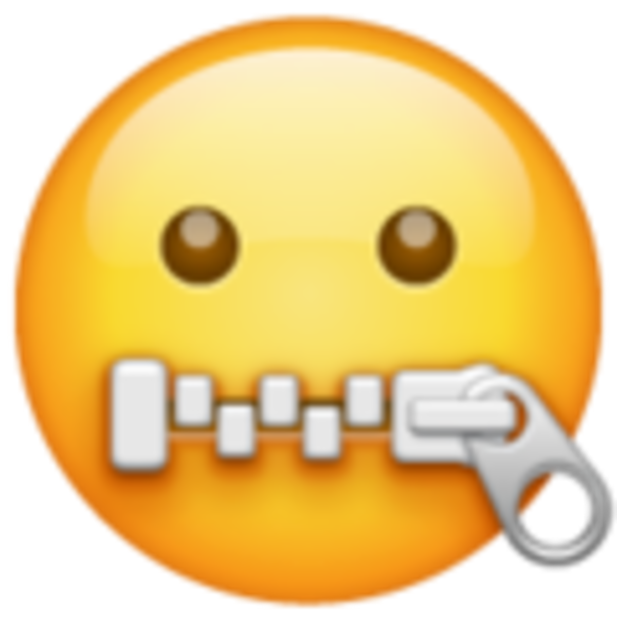 Emoji 1f910, cara con cremallera