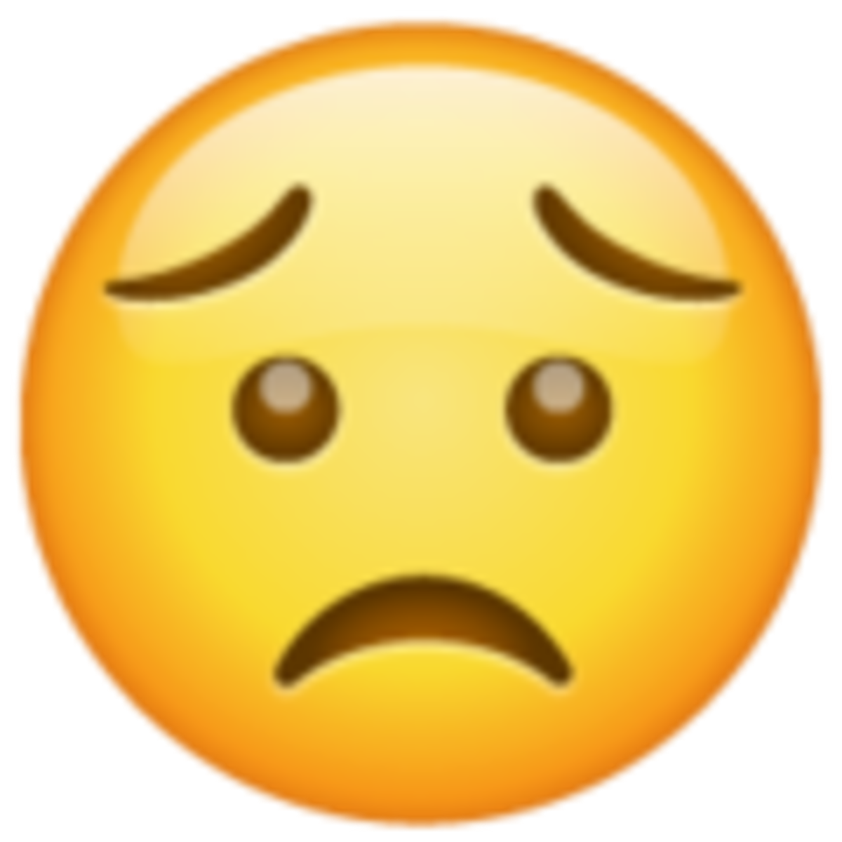 Emoji de cara preocupada