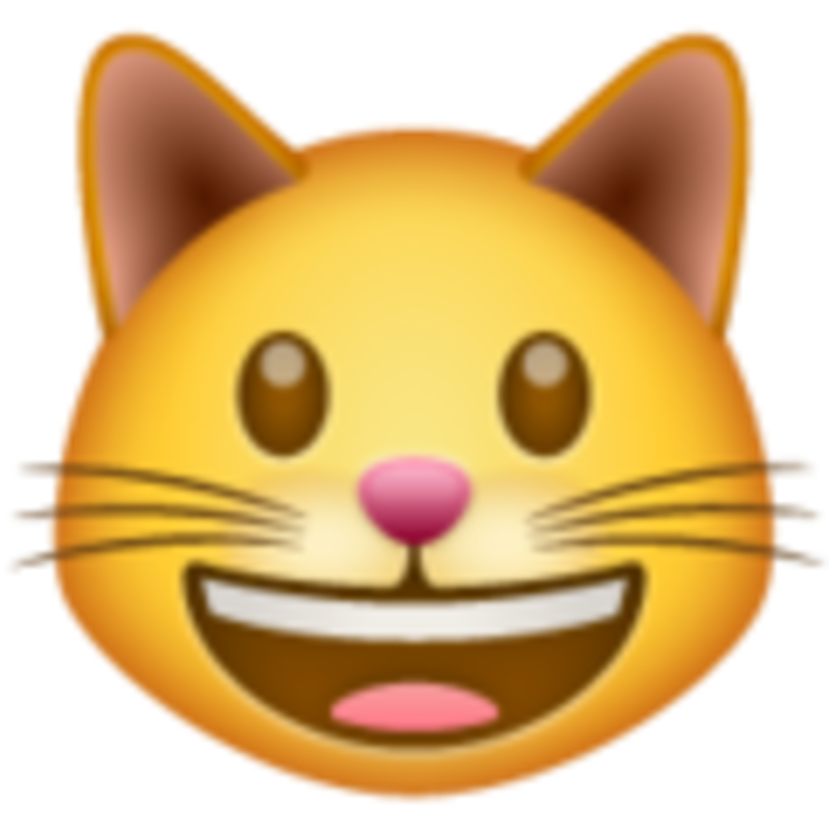 Emoji de gato alegre