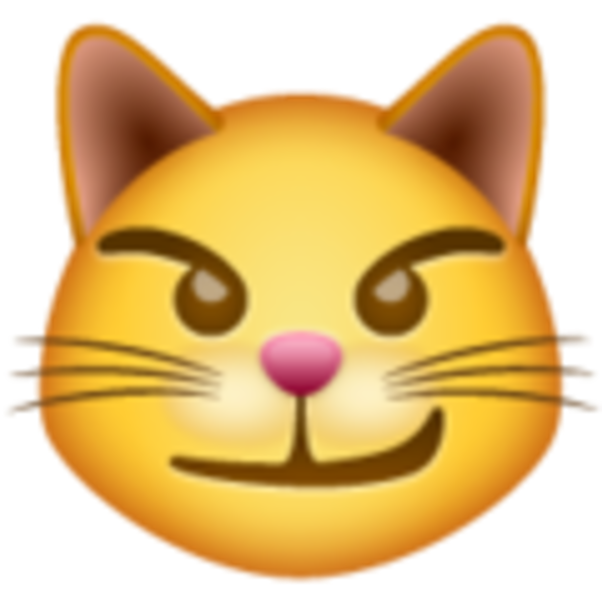 Emoji de gato con mueca