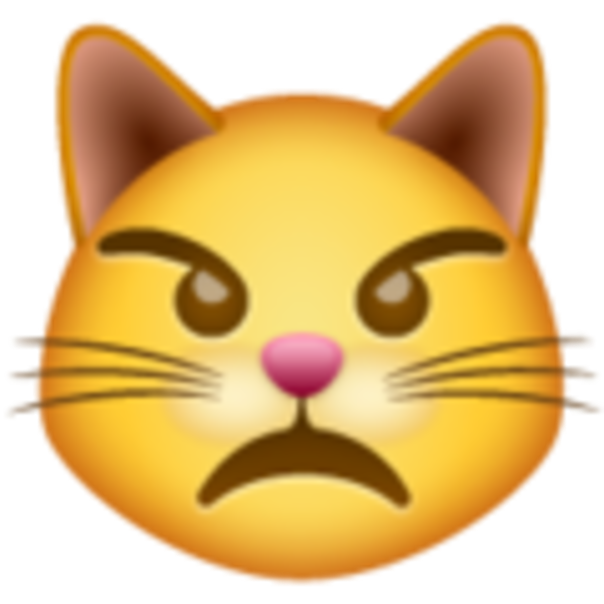 Emoji de gato enfadado