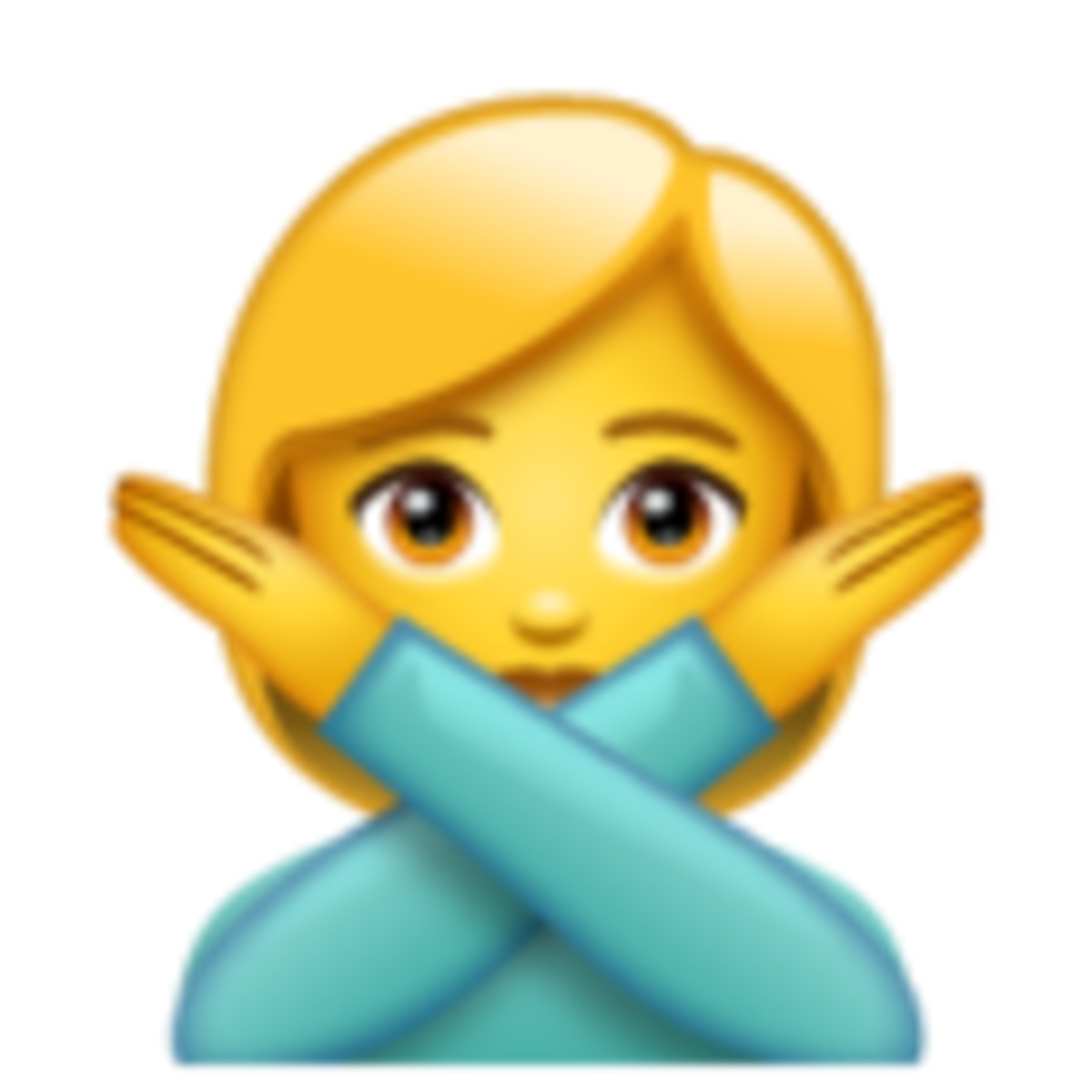 Emoji de gesto de No