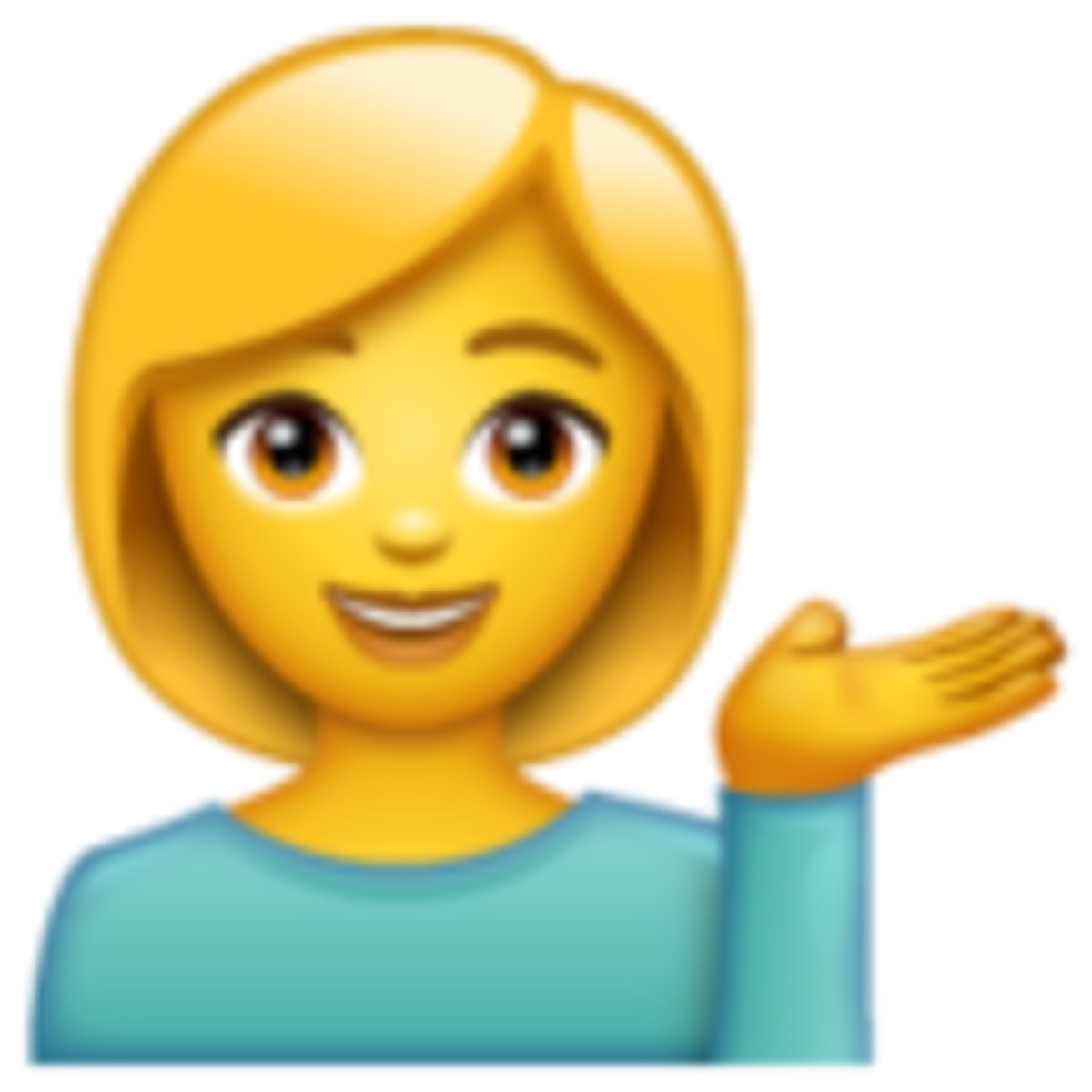 Emoji de gesto de informacion