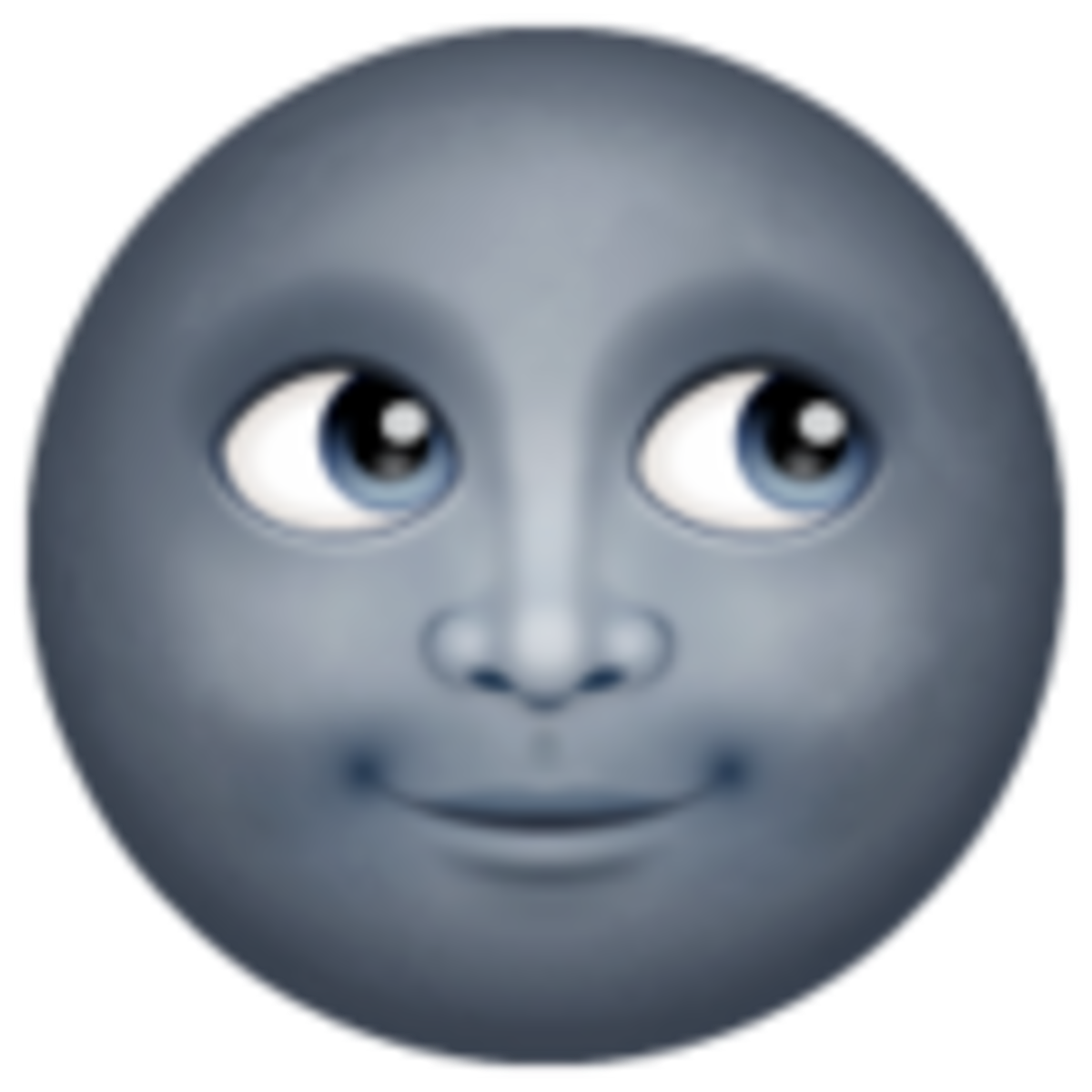 Emoji de luna nueva con cara