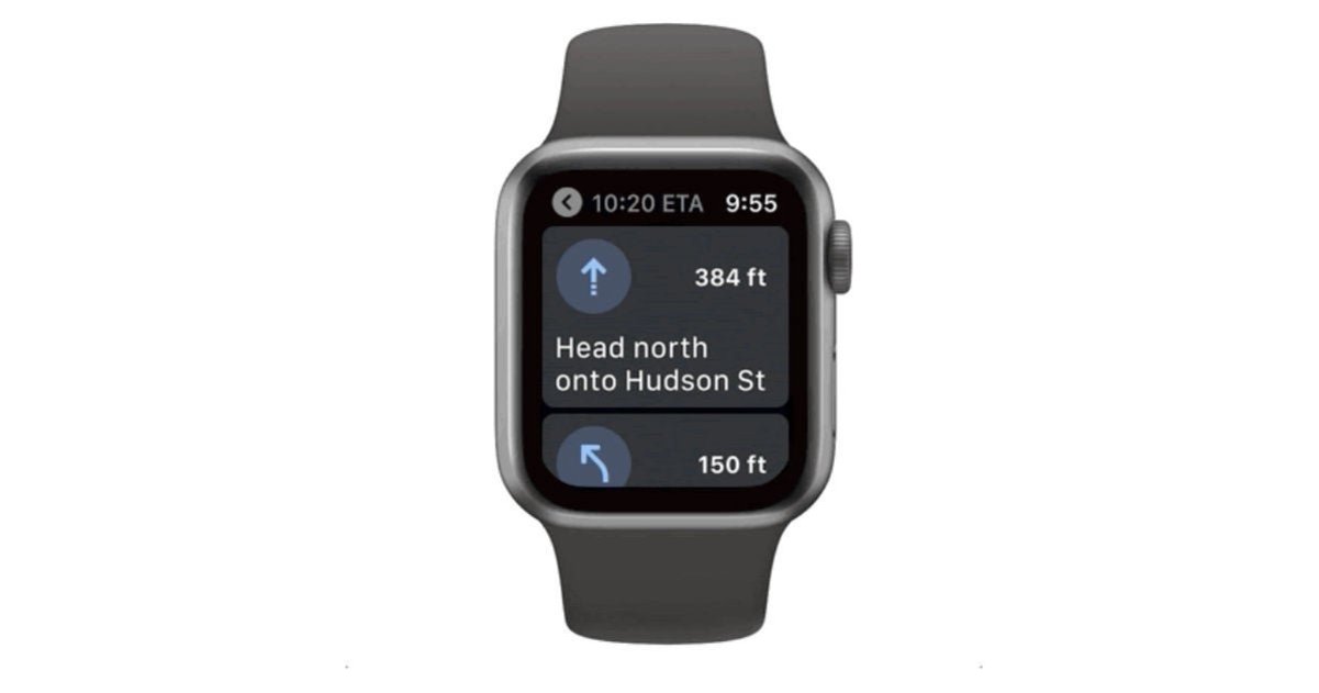 Google Maps vuelve al Apple Watch