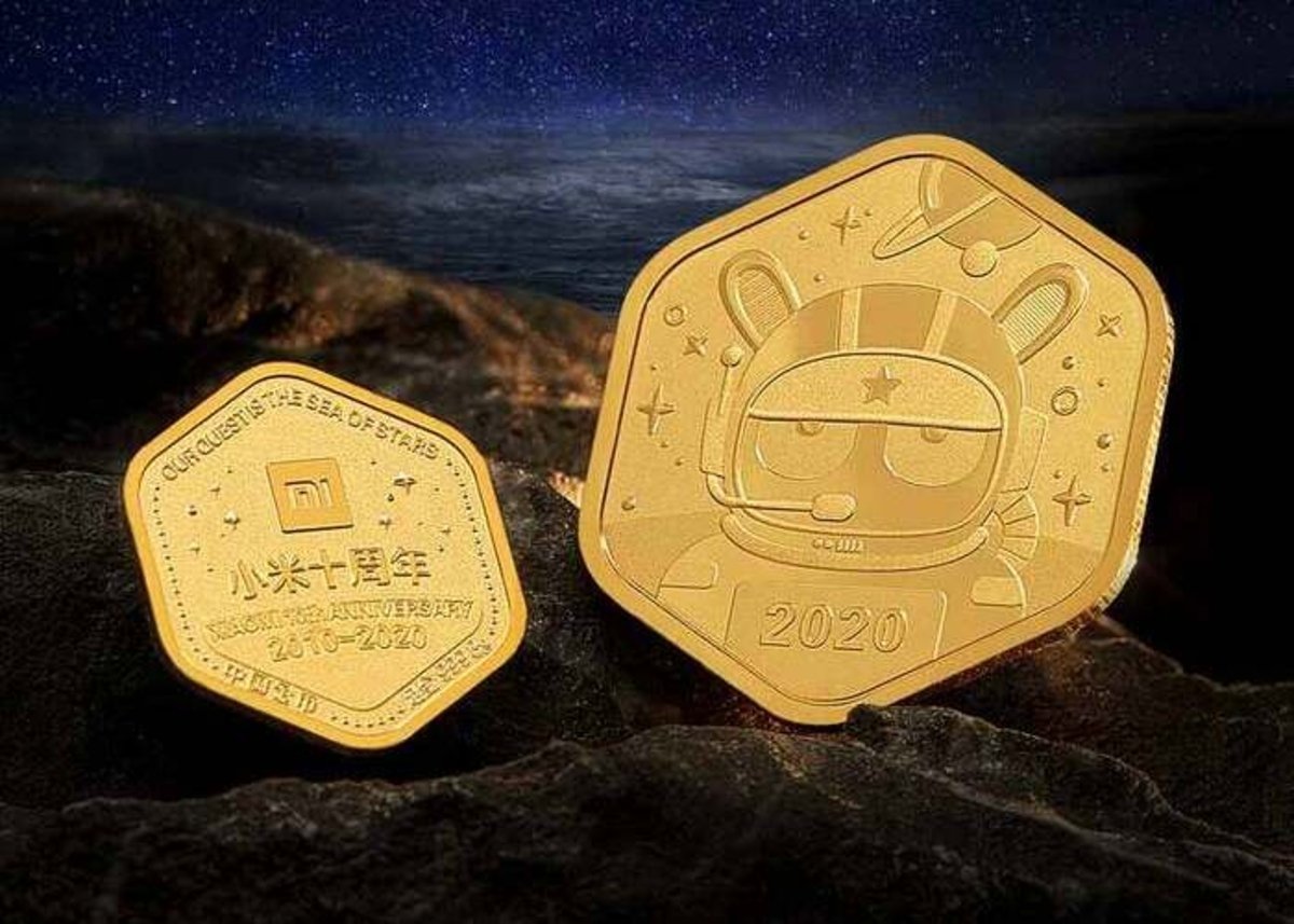 Monedas oro Xiaomi