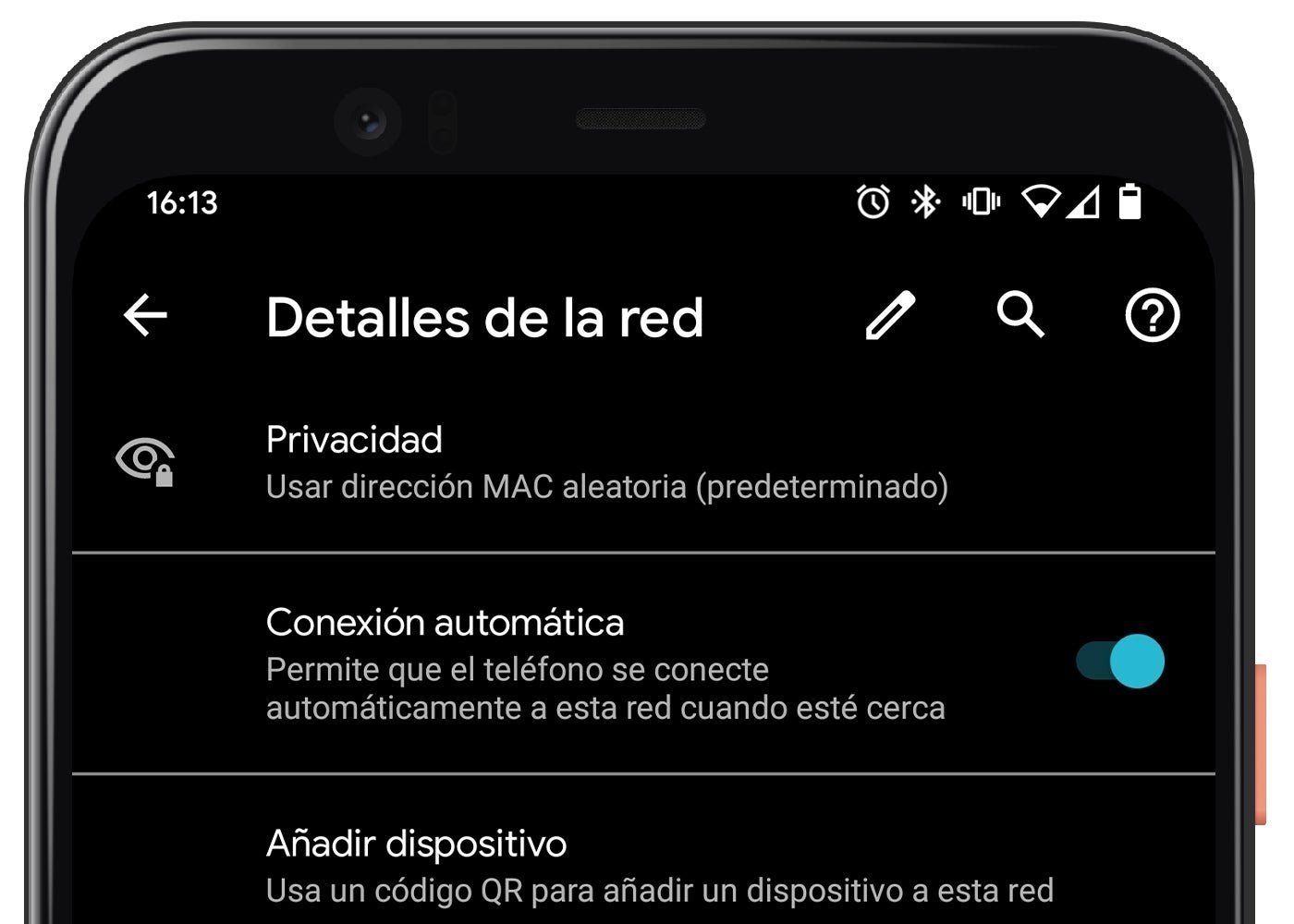 Conexion automática de Wi-Fi en Android 11