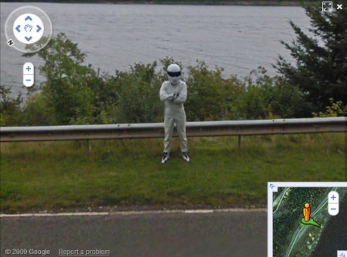 The Stig en Lago Ness Google Maps