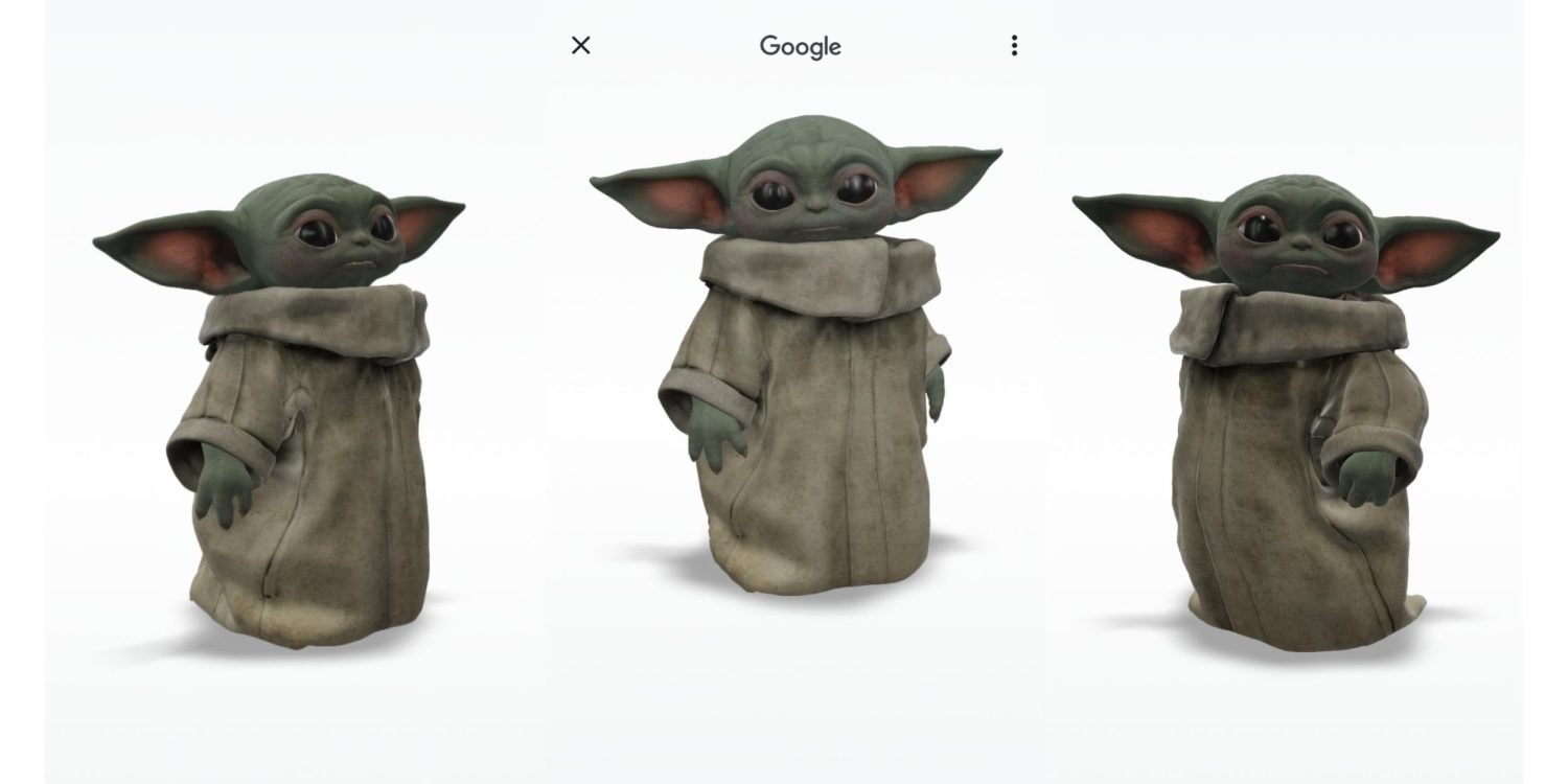 Baby Yoda listo para la AR de Google