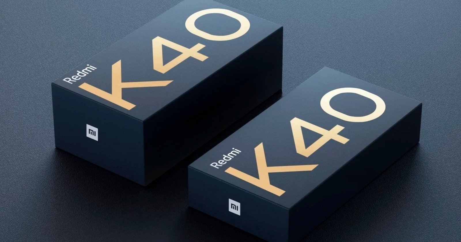 Las cajas del Redmi K40 de Xiaomi.