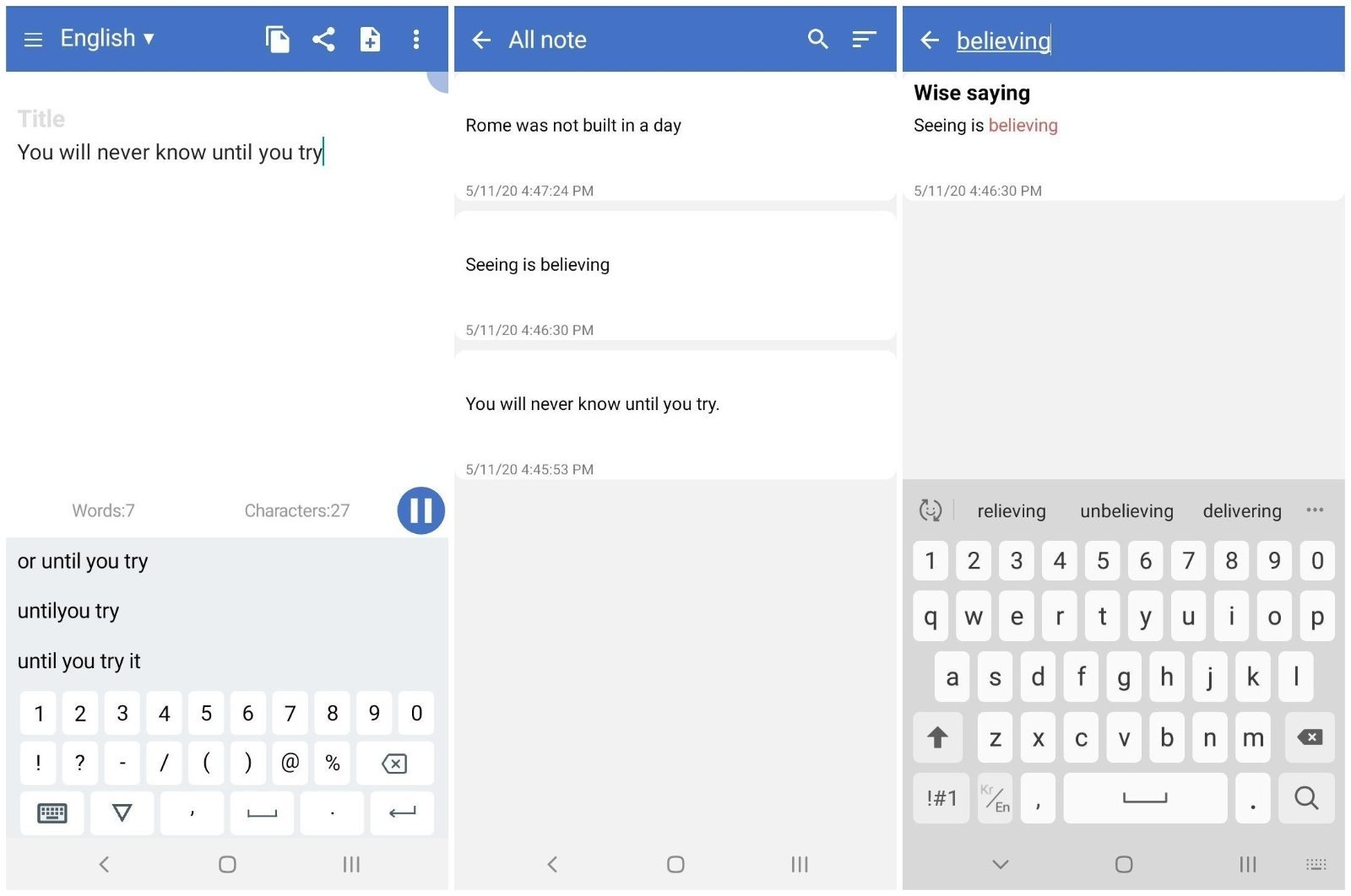 Voice to text app