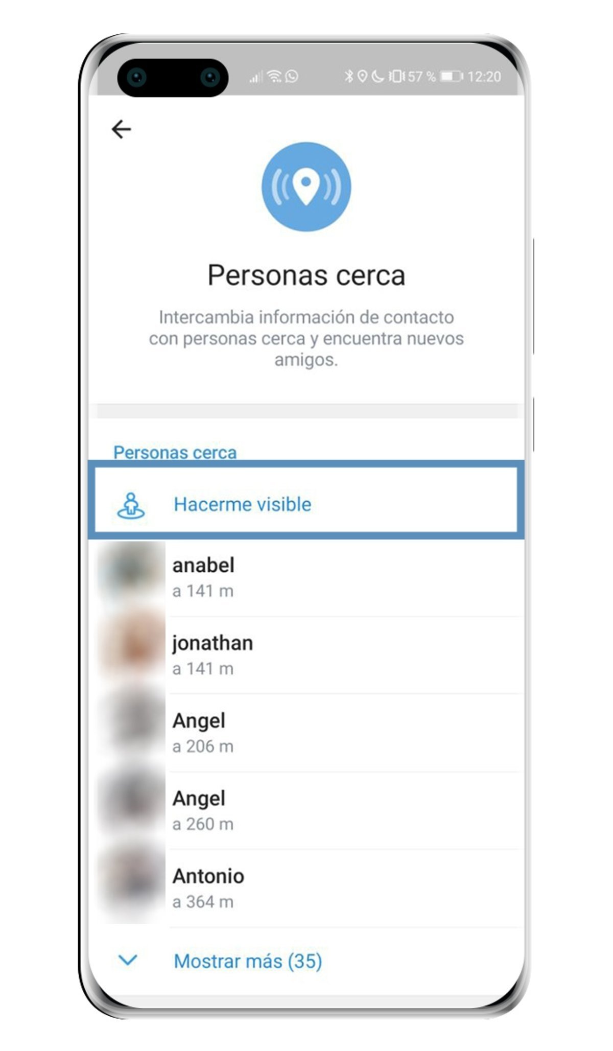 How to find people near you who also use Telegram
