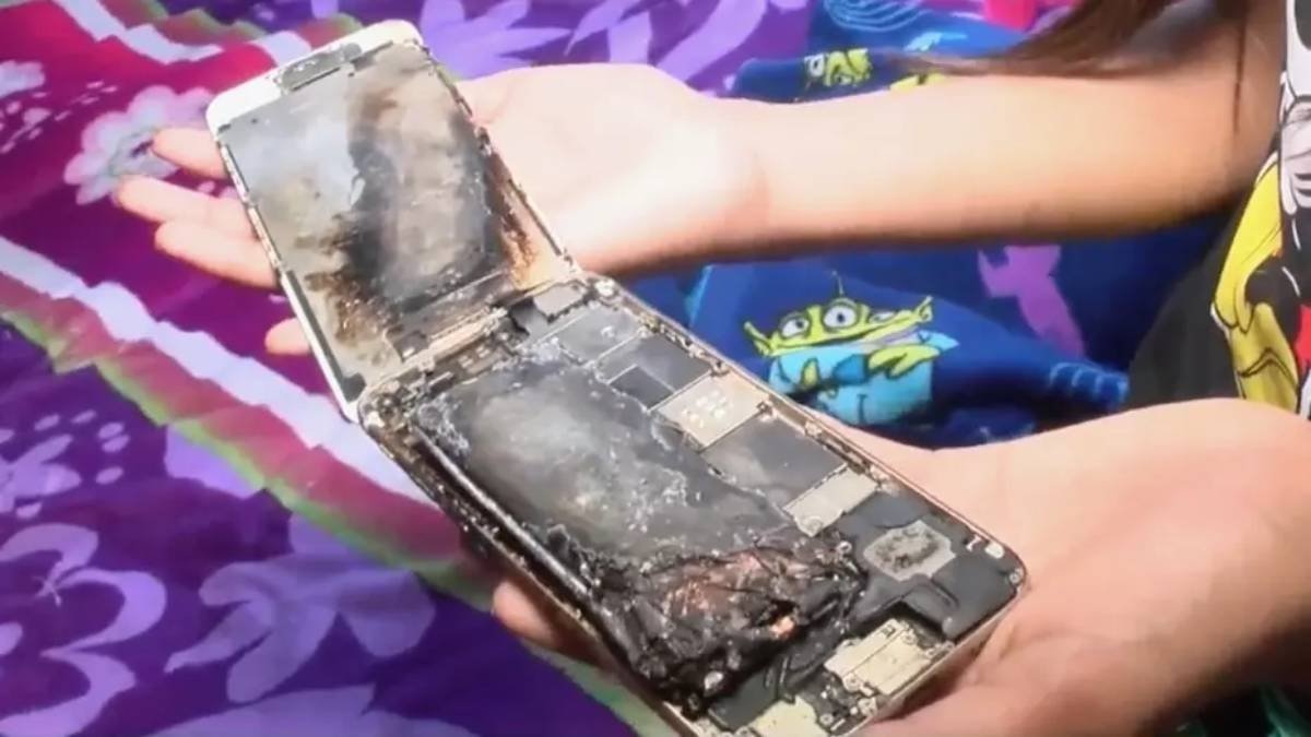 Explosión de la batería del iPhone 6