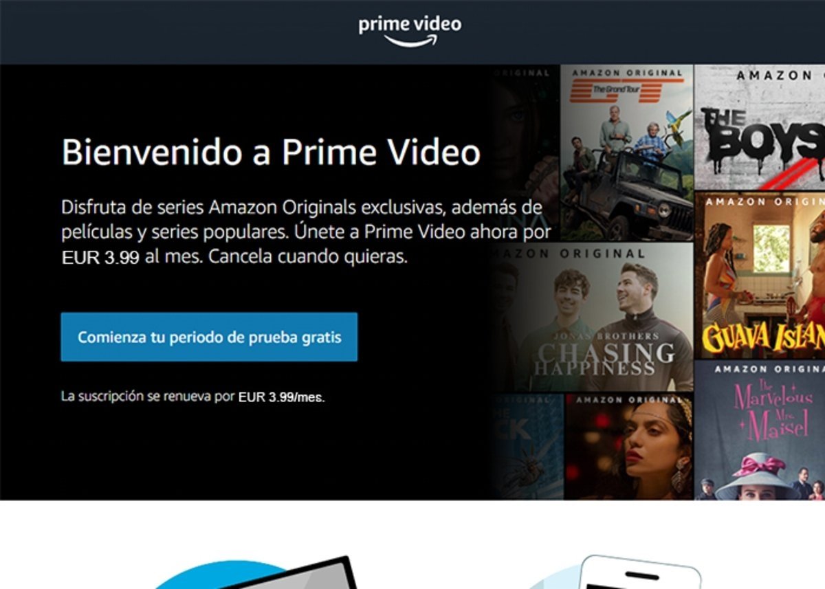 Precio de Amazon Prime Video en Espana