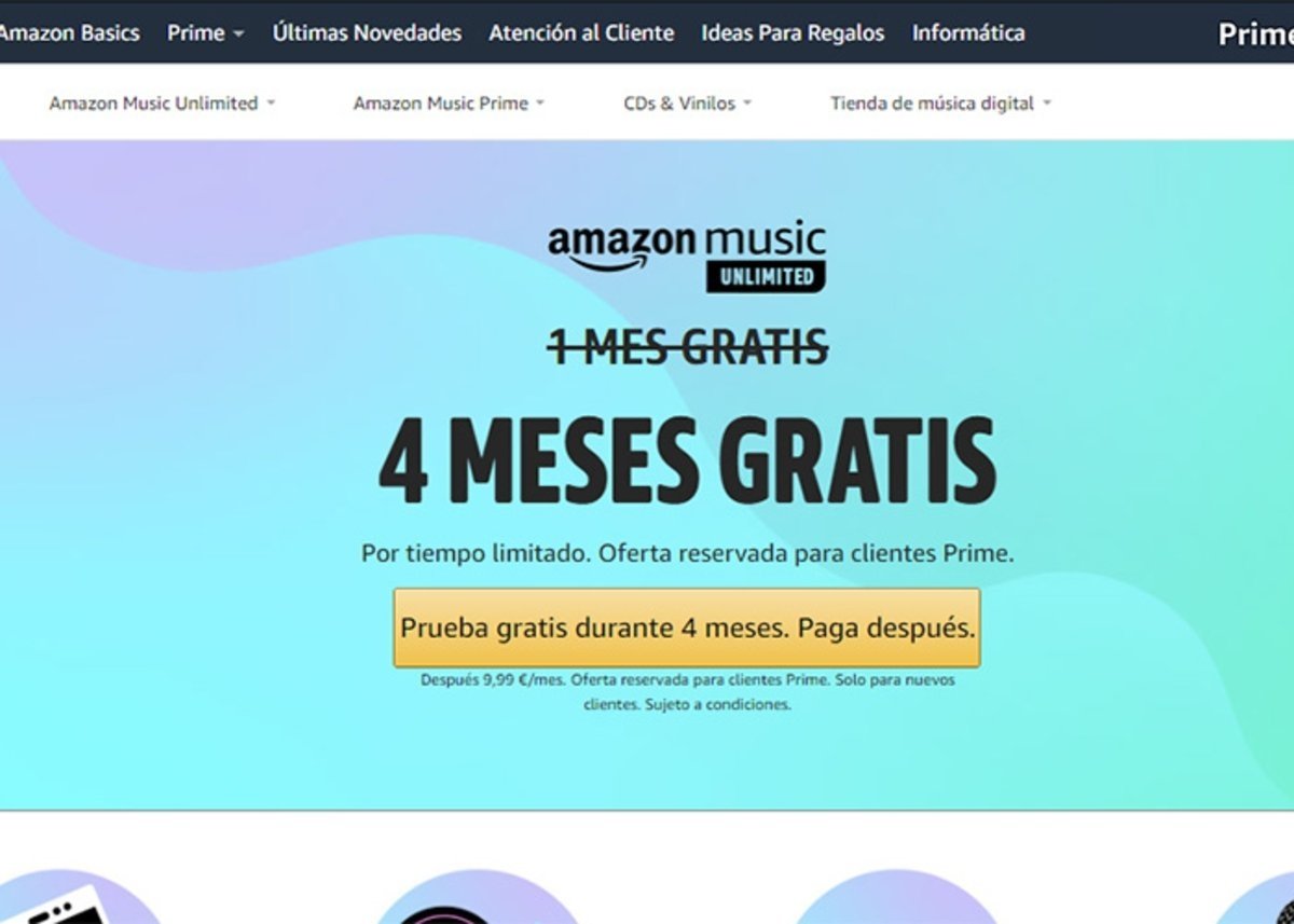 Como probar Amazon Music Unlimited gratis