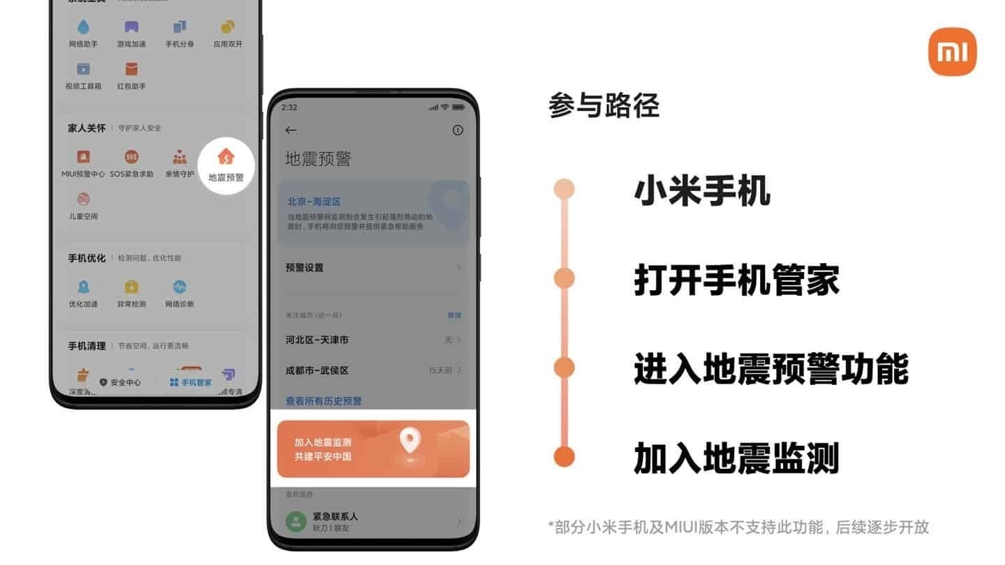 Los smartphones de Xiaomi podrán monitorizar terremotos, una función complementaria a las alertas de MIUI