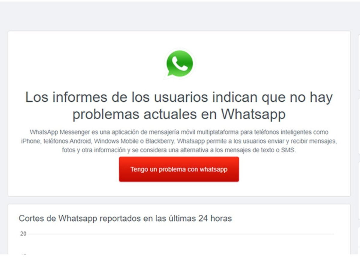 WhatsApp esta caido
