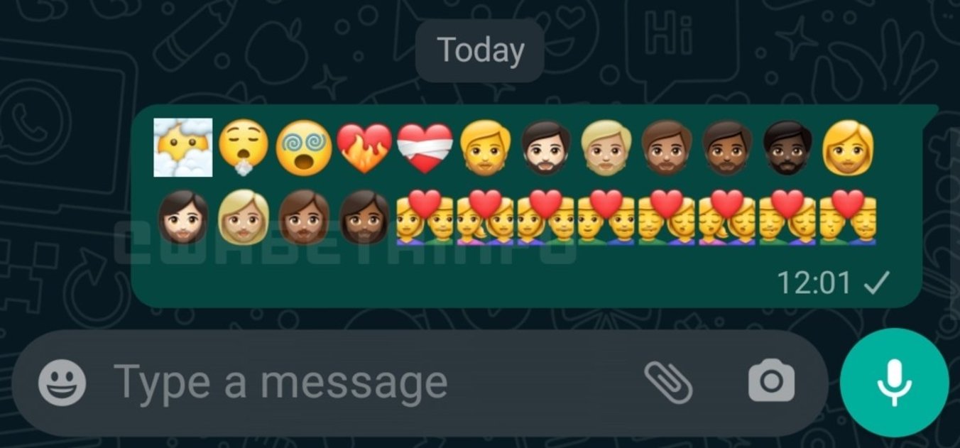 Nuevos emojis en WhatsApp Beta