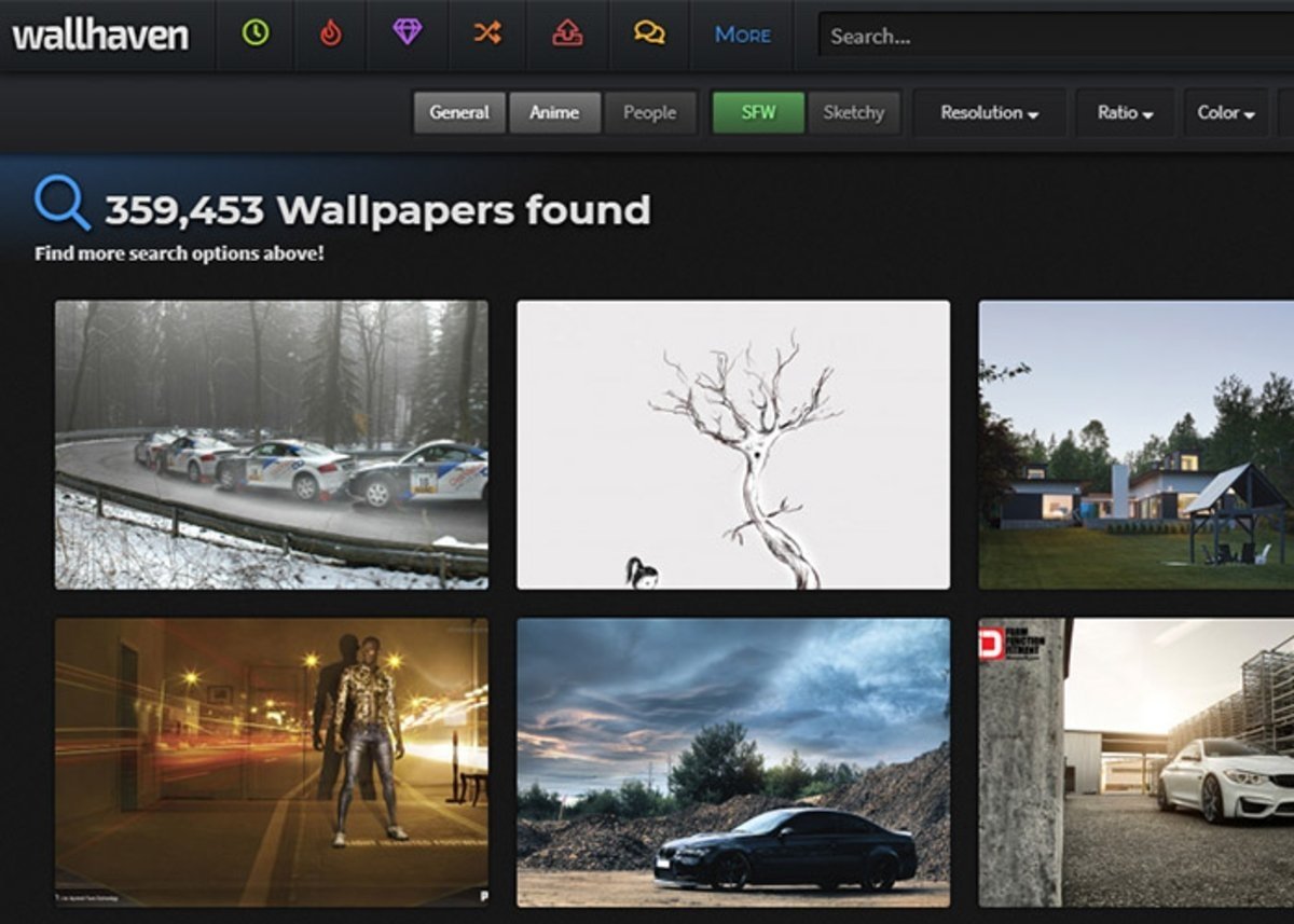 Wallhaven, una de las mejores webs para descargar fondos de pantalla 4K