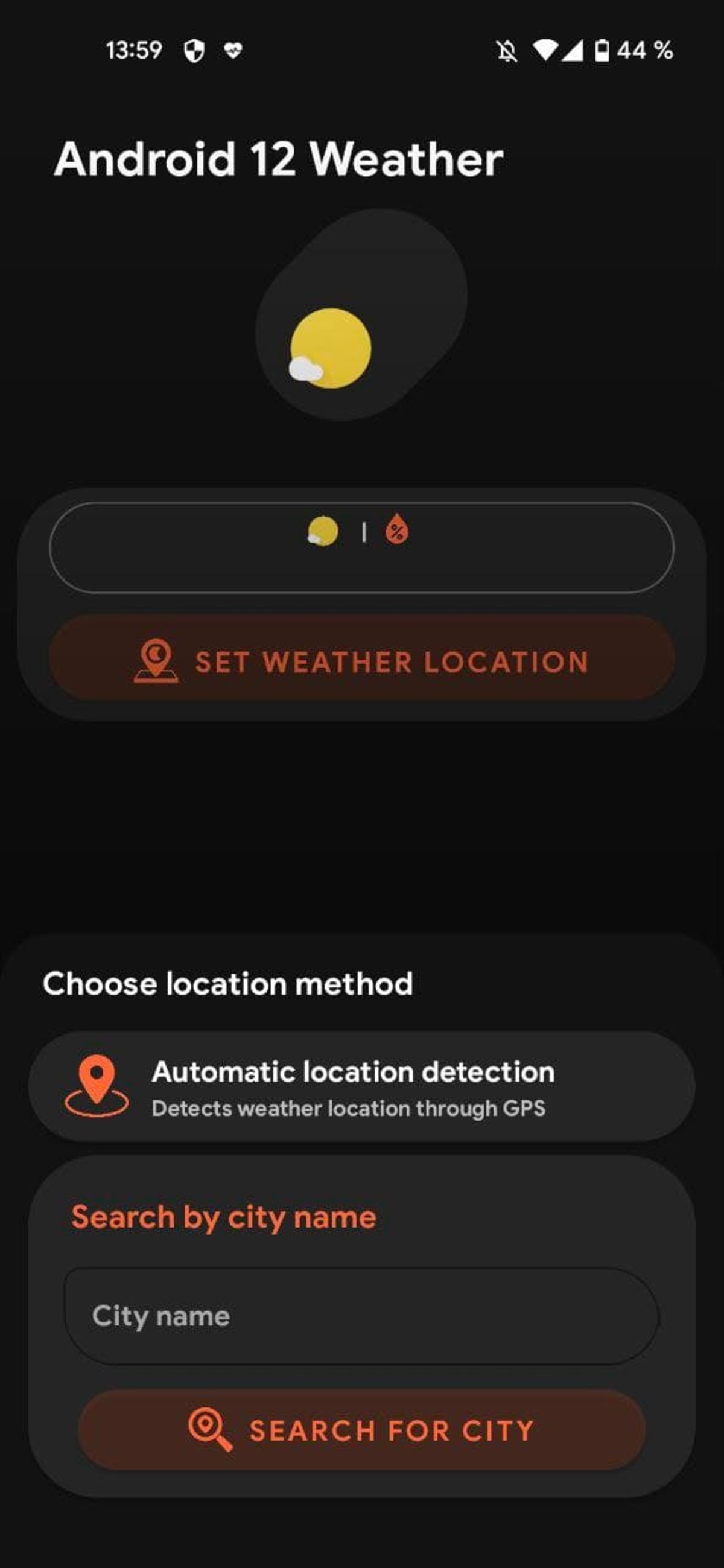 Esta aplicación gratuita trae los widgets meteorológicos de Android 12 a tu móvil