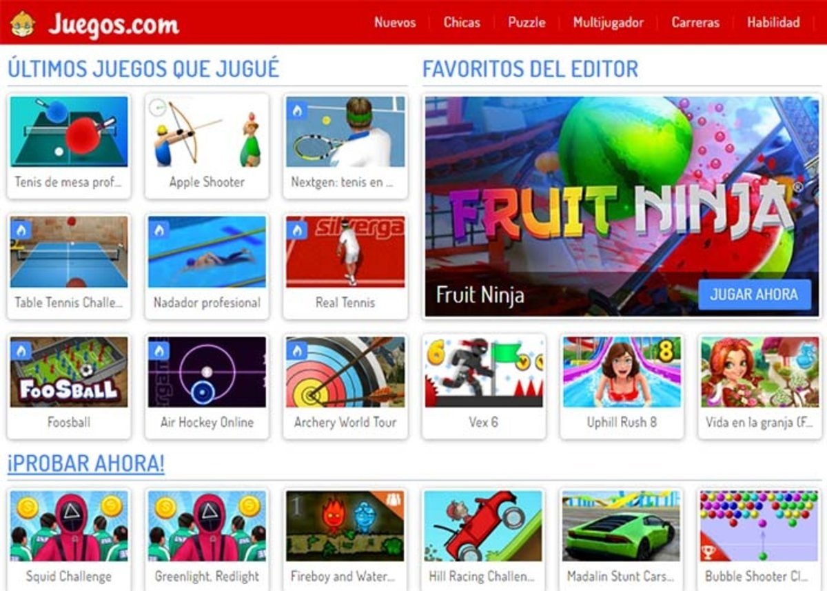 Juegos.com Spielautomat und traditionelle Spiele