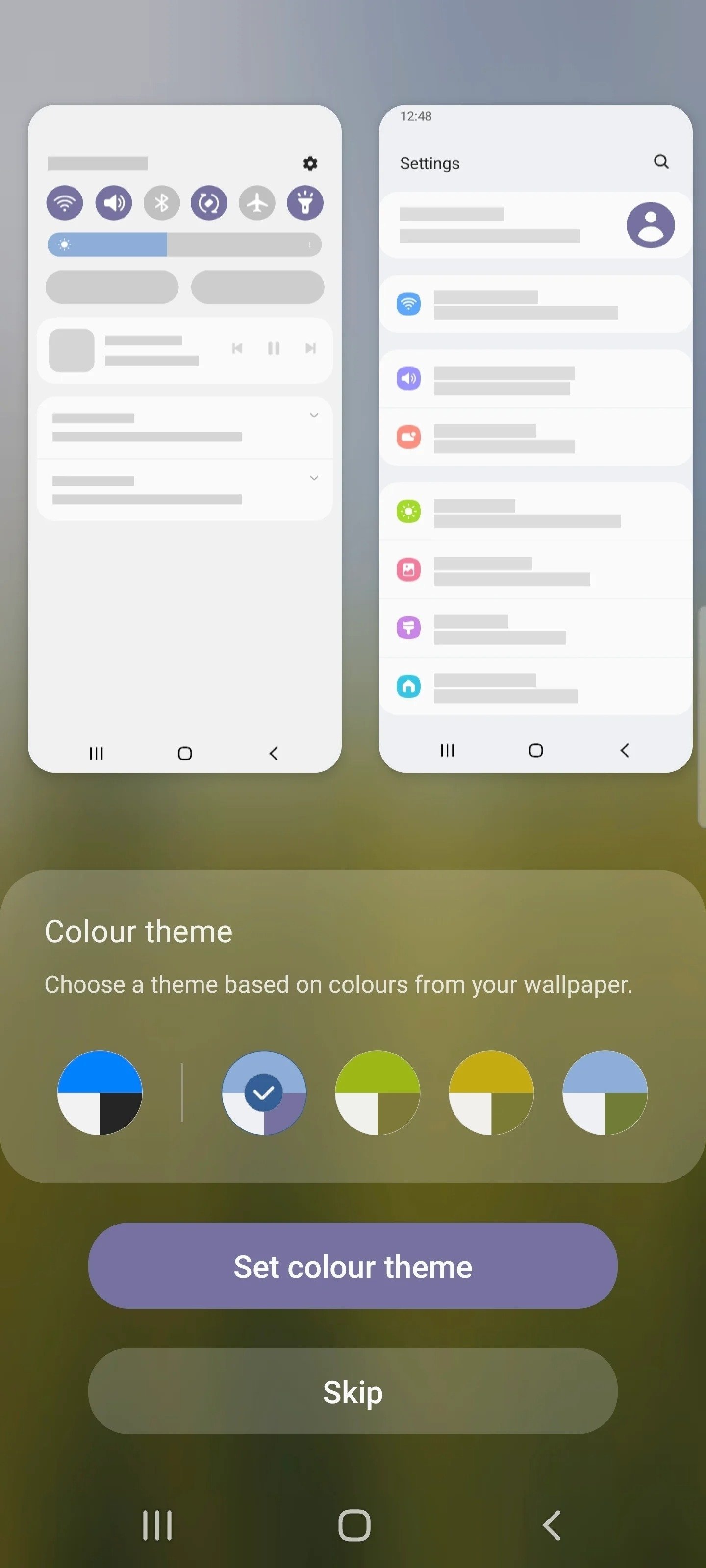 Los temas de Material You llegan a los móviles Samsung con la beta de One UI 4 basada en Android 12