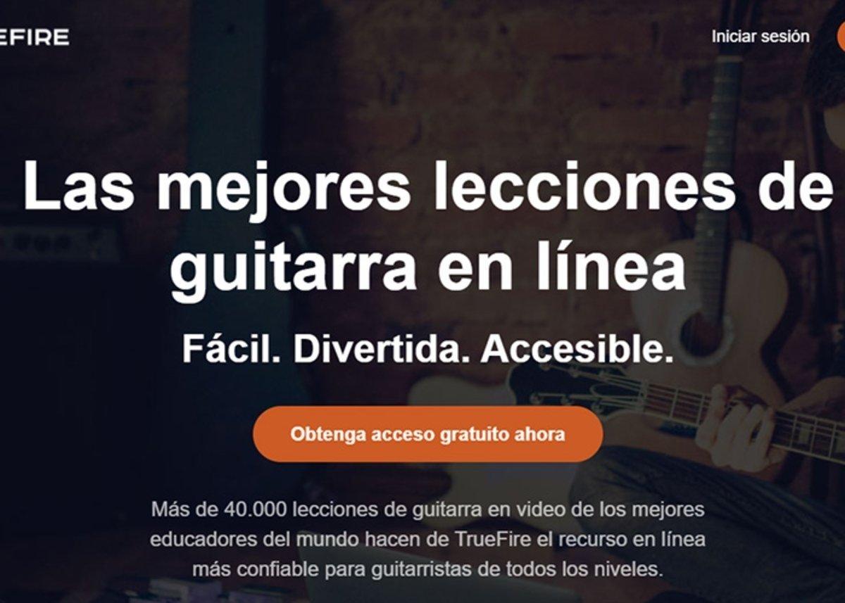 TrueFire guitar lessons: clases online para aprender a tocar guitarra
