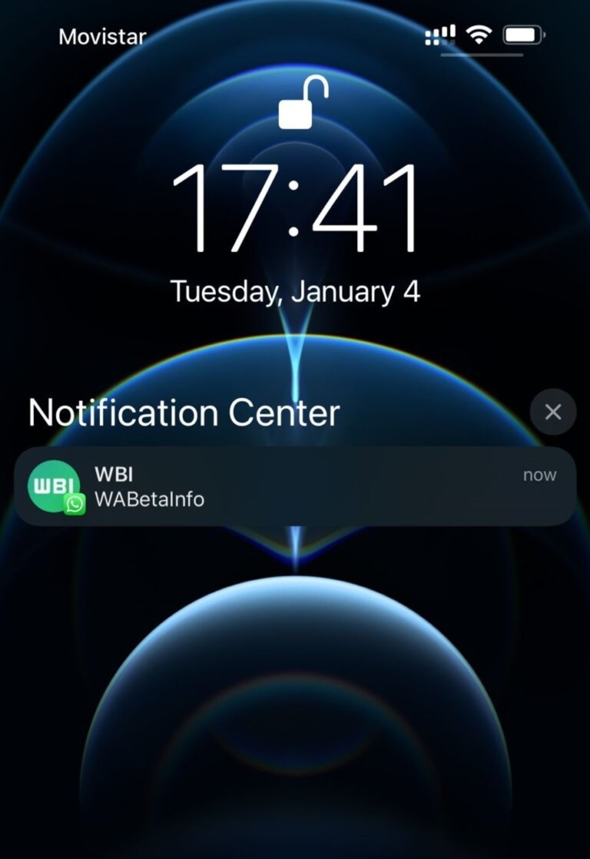 Foto perfil notificaciones WhatsApp iOS