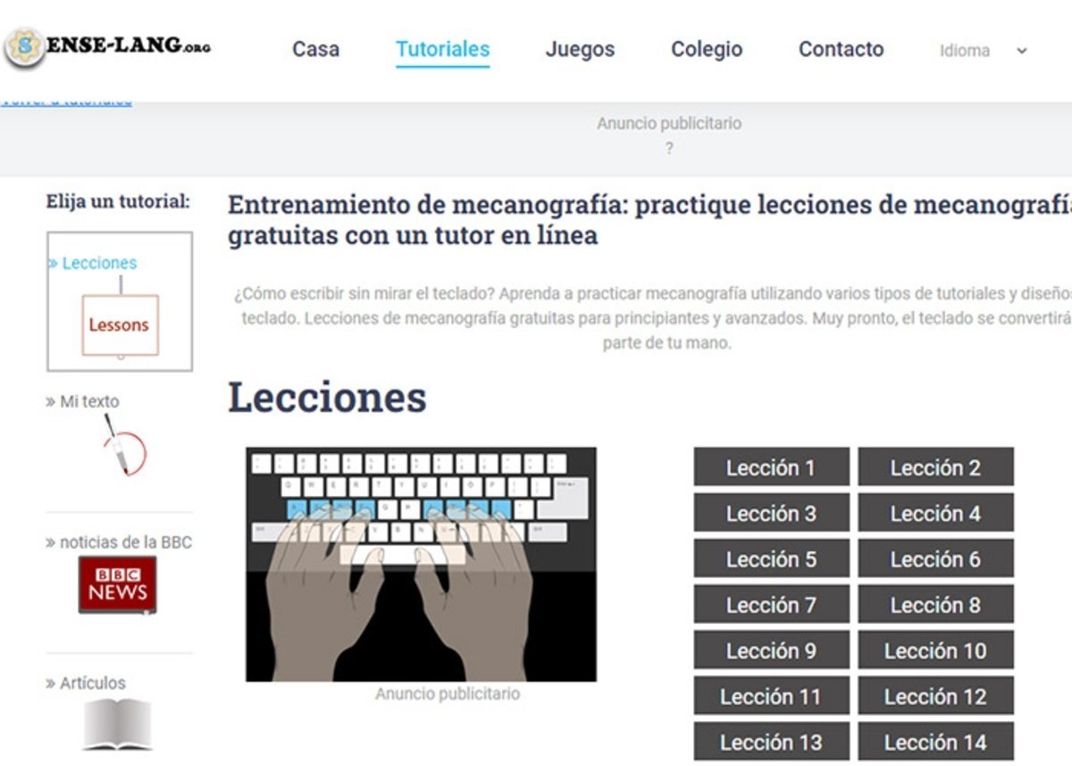 Typing Training: practique lecciones de mecanografía gratis
